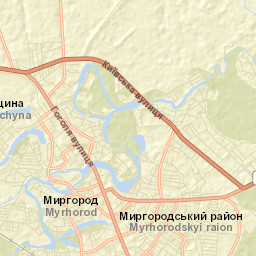 Myrhorod Street Map