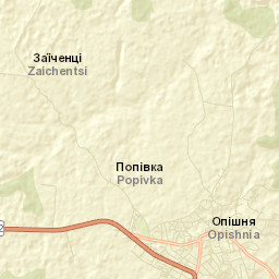 Opishnia Street Map