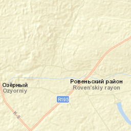 Roven’skiy Rayon Street Map