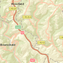 Bourscheid Street Map