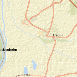 Trebur Street Map