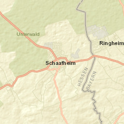 Schaafheim Street Map