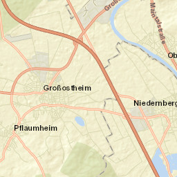 Niedernberg Street Map