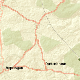 Urspringen Street Map