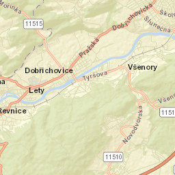 Dobřichovice Street Map