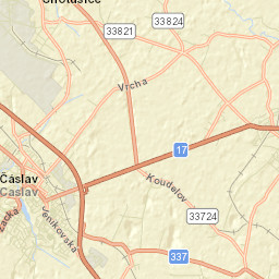 Čáslav Street Map