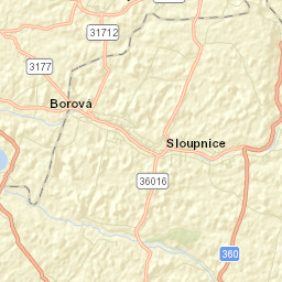 Dolní Sloupnice Street Map