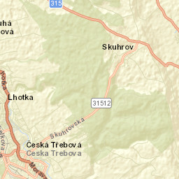 Česká Třebová Street Map