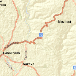 Lanškroun Street Map