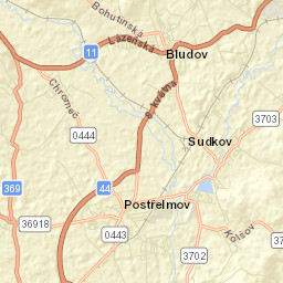 Postřelmov Street Map