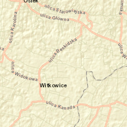 Witkowice Street Map