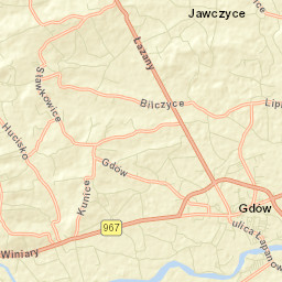 Gdów Street Map