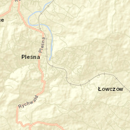 Pleśna Street Map