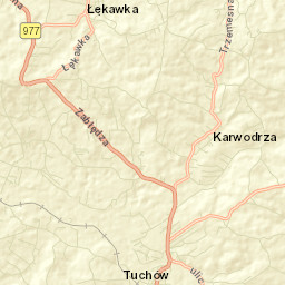 Tuchów Street Map