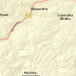 Łopuszka Wielka Street Map