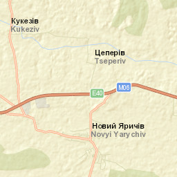Novyi Yarychiv Street Map