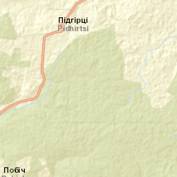 Pidhirtsi Street Map