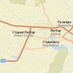 Liubar Street Map