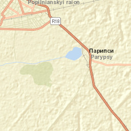 Popilnia Raion Street Map