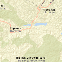 Lyubotyn Street Map