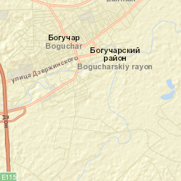 Boguchar Street Map