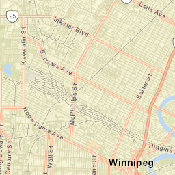 Winnipeg Street Map
