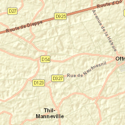 Offranville Street Map