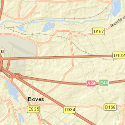 Boves Street Map