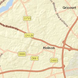Holnon Street Map