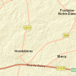 Homblières Street Map