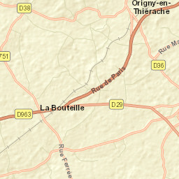 Origny-en-Thiérache Street Map