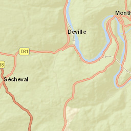 Monthermé Street Map