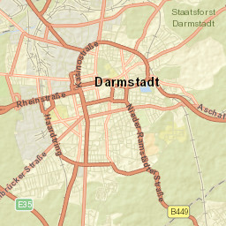 Darmstadt Street Map