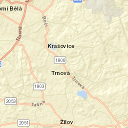 Horní Bříza Street Map