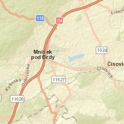 Mníšek pod Brdy Street Map