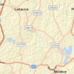 Miřetice Street Map