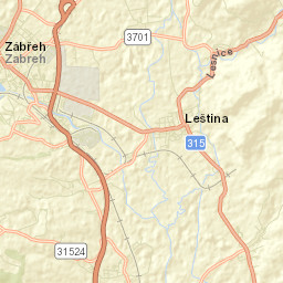 Leština Street Map