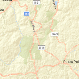 Pustá Polom Street Map