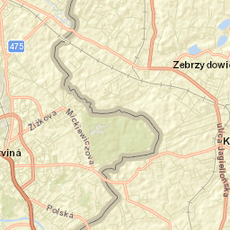 Zebrzydowice Street Map