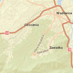 Wadowice Street Map