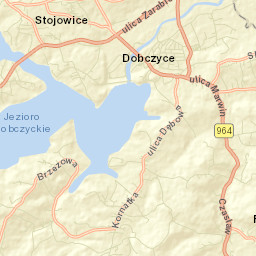 Dobczyce Street Map