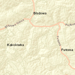 Błażowa Street Map