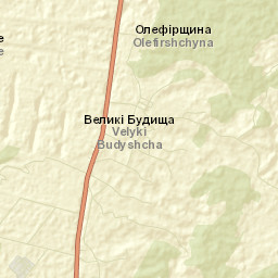 Veliki Budishcha Street Map