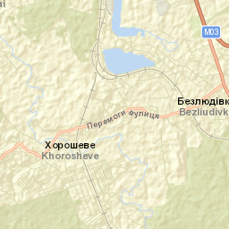 Bezlyudivka Street Map