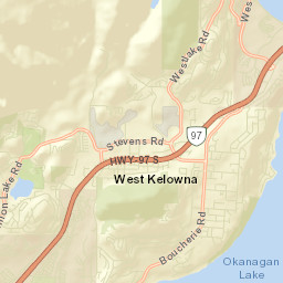 West Kelowna Street Map