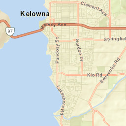 Kelowna Street Map