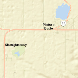 Picture Butte Street Map