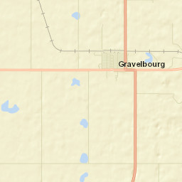 Gravelbourg Street Map
