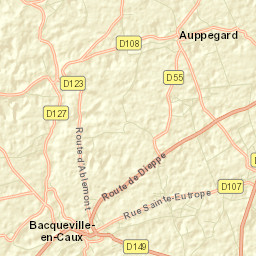 Bacqueville-en-Caux Street Map