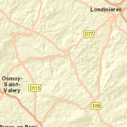 Londinières Street Map